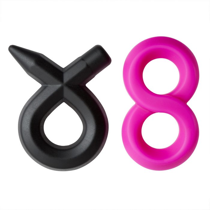 PRO SENSUAL SILICONE SUPER 8 RING & TIE SLING 2 PACK
