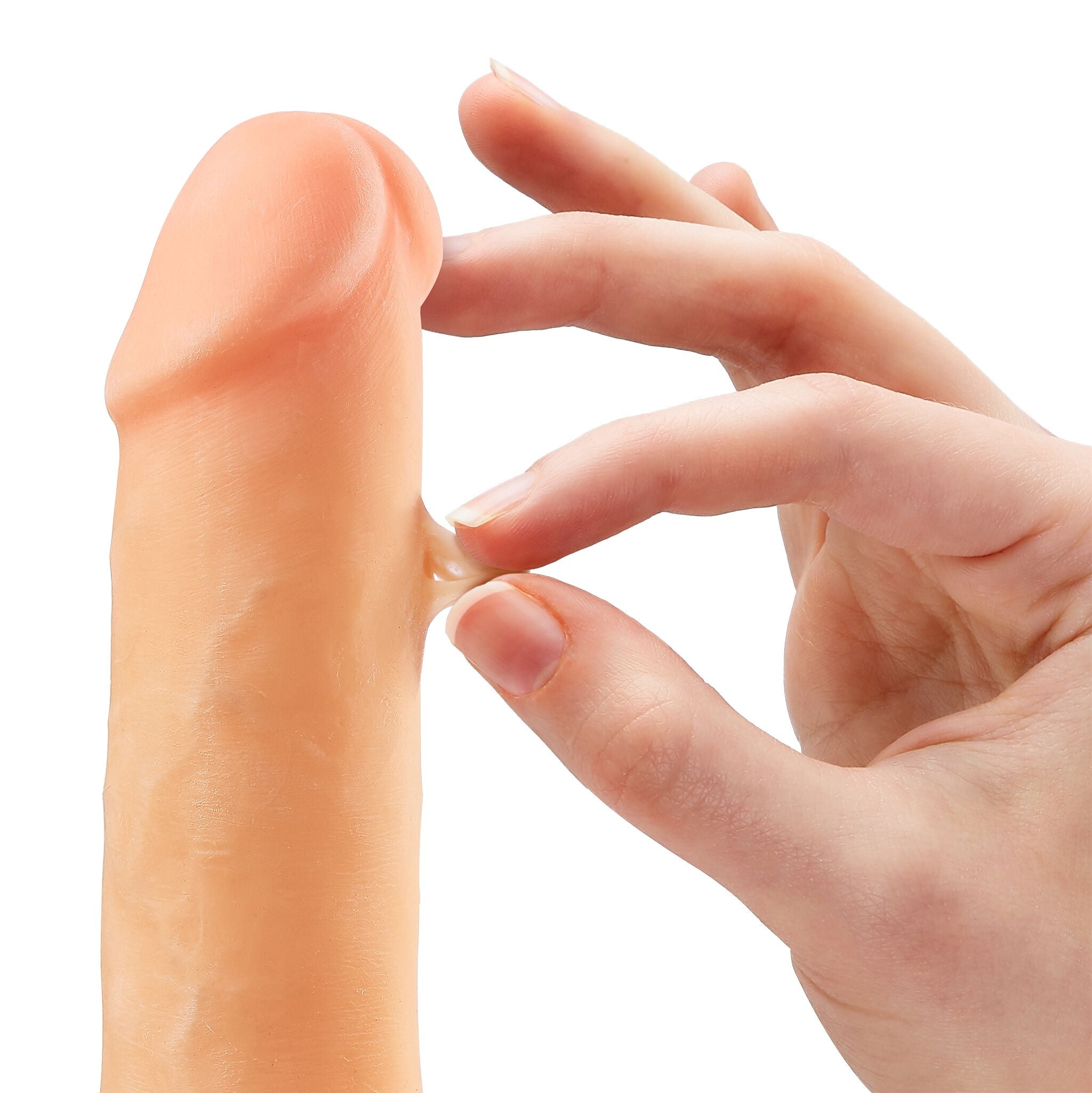 CLOUD 9 DUAL DENSITY DILDO 6IN W/ BALLS LIGHT