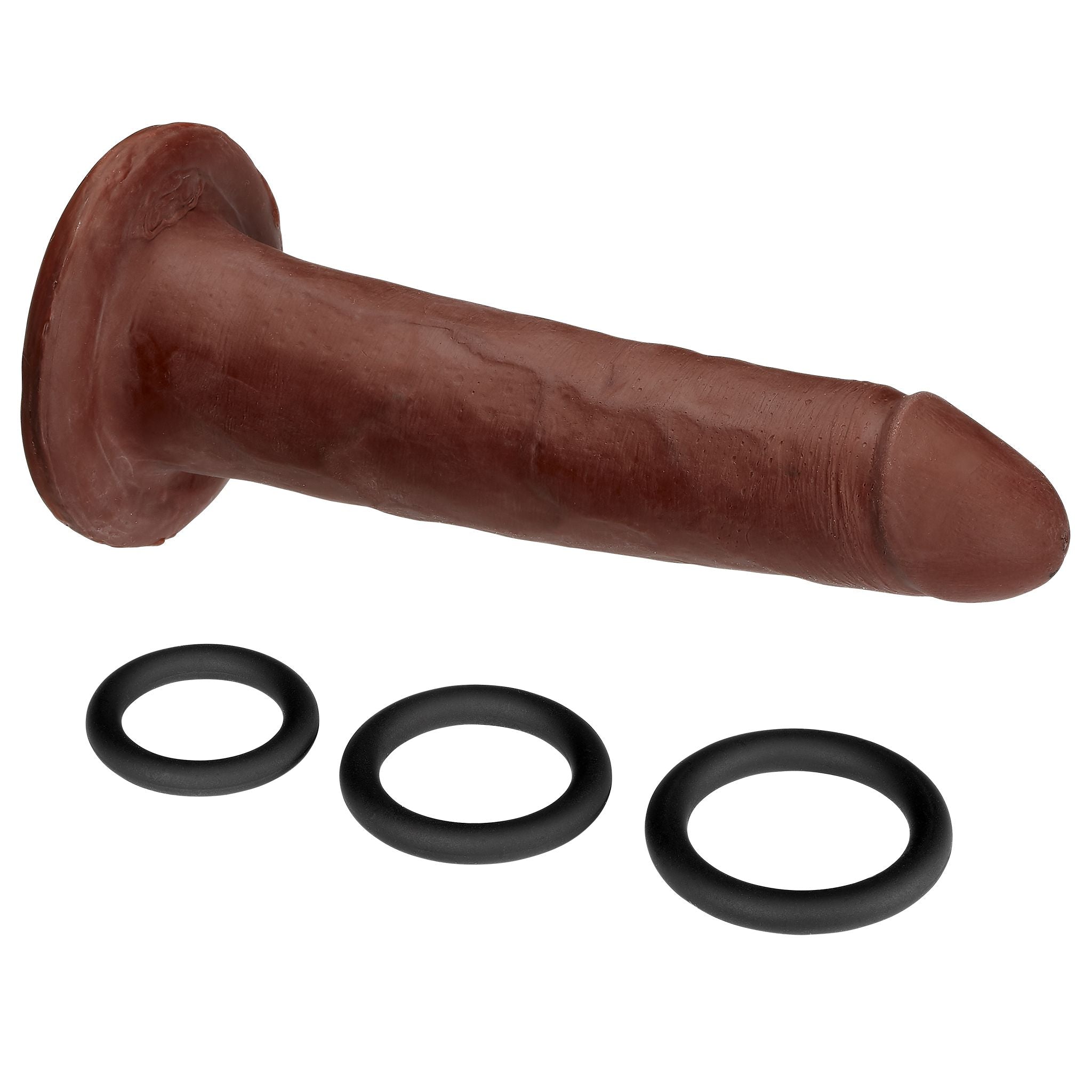 CLOUD 9 DUAL DENSITY DILDO TOUCH 7IN W/ NO BALLS BROWN