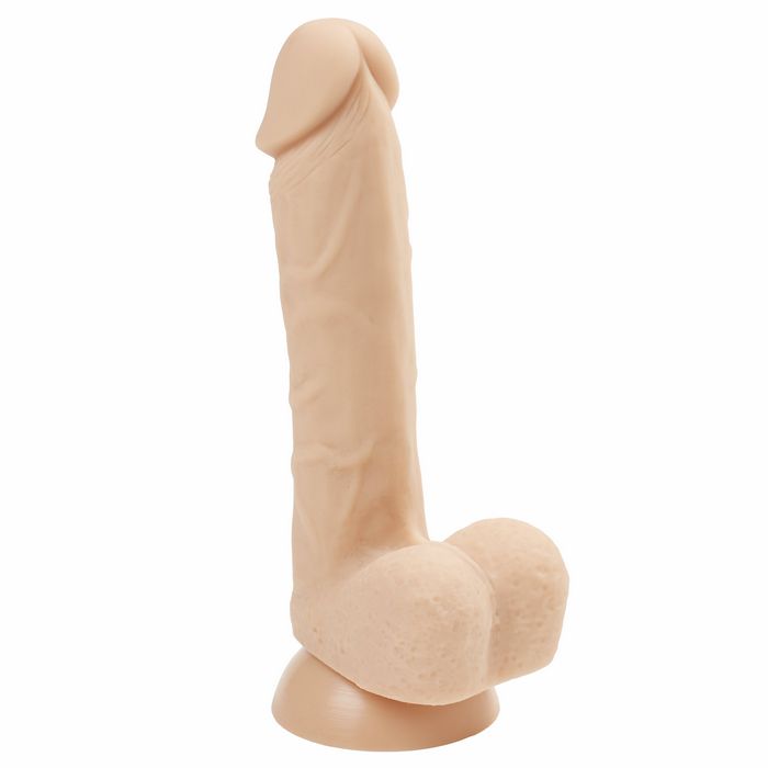 CLOUD 9 PRO SENSUAL 7 PREMIUM SILICONE DONG W/ C RINGS LIGHT "