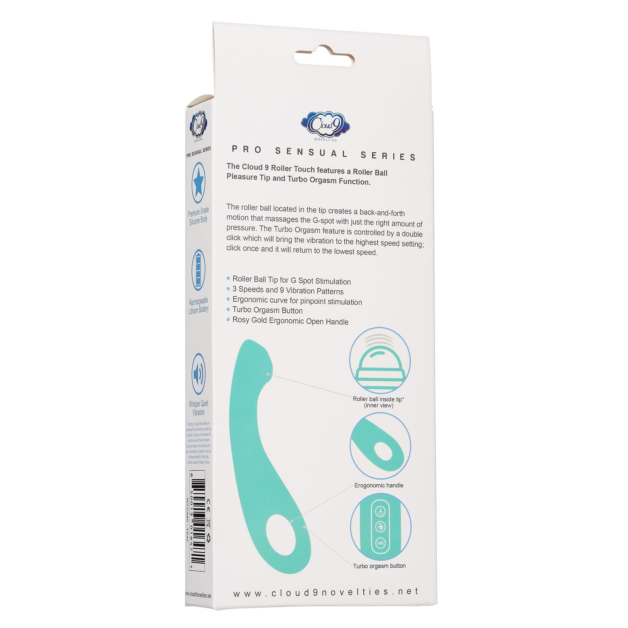 CLOUD 9 PRO SENSUAL ROLLER BALL G TURBO TEAL