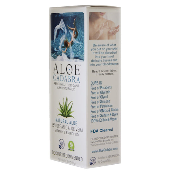 Aloe Cadabra Organic Lube Natural Aloe 2.5 Oz