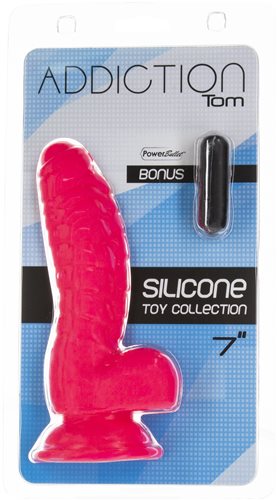 Addiction 100% Silicone Tom 7 Hot Pink "