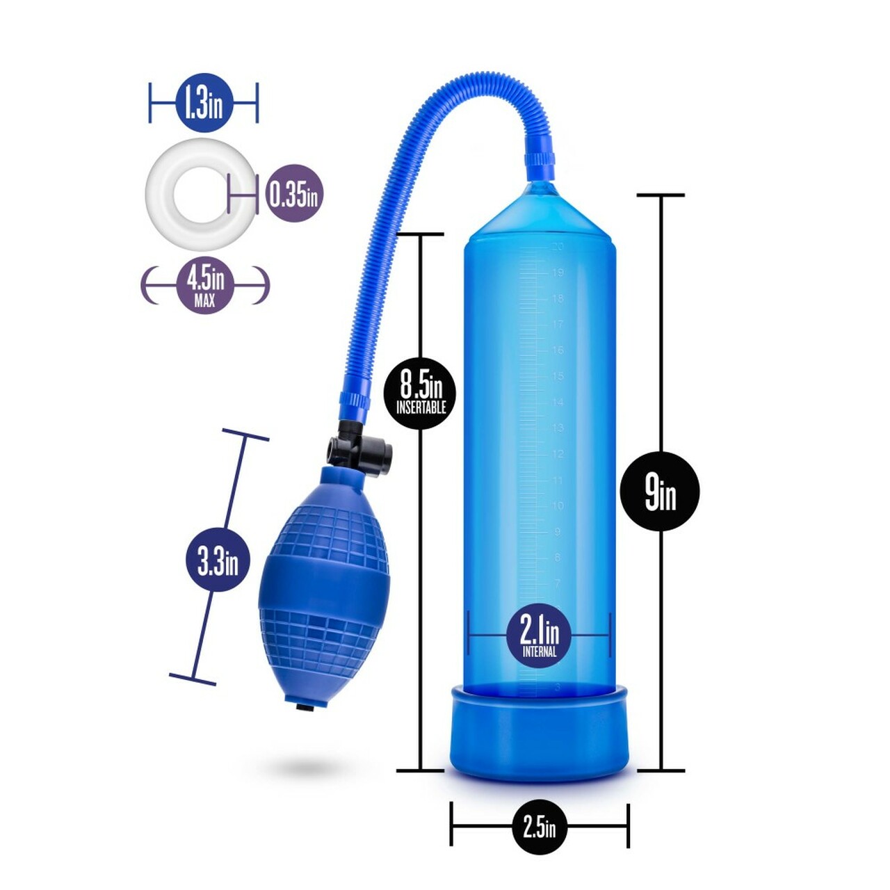 Performance Vx101 Enhancement Pump Blue