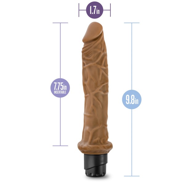 Dr Skin Cock Vibe #8 9.75 Mocha 