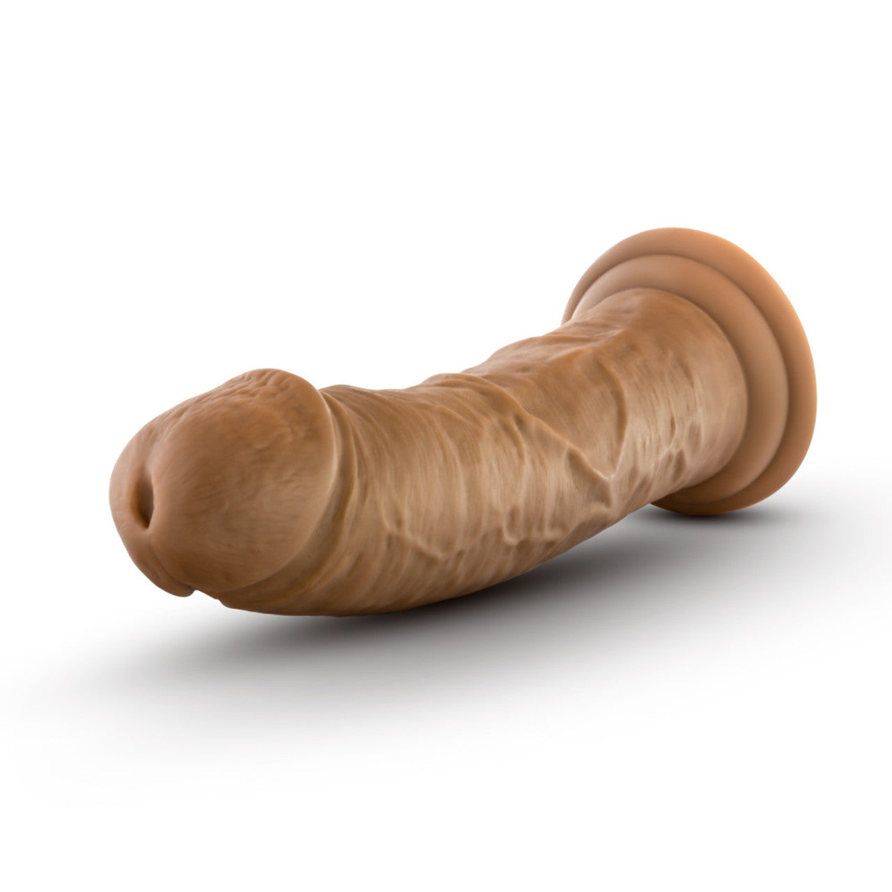 Dr Skin 8in Cock W/ Suction Cup Mocha