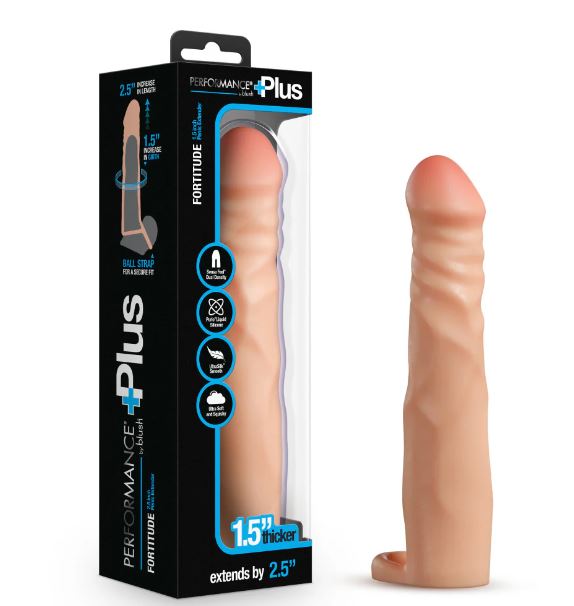 Performance Plus 2.5in Silicone Penis Xtender Beige
