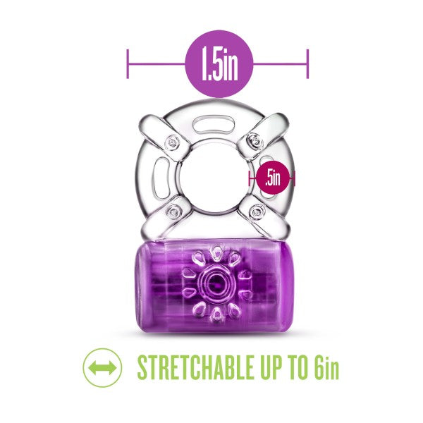 Play With Me Pleaser C-ring Purple Rechargeable
