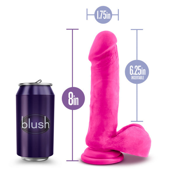 Au Naturel Bold Hero 8 In Dildo Pink