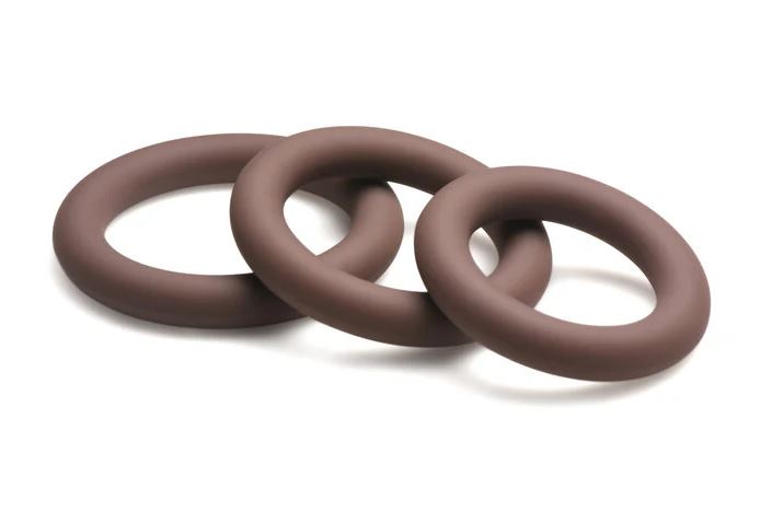 Jock Discreet Silicone Cock Ring Set Dark