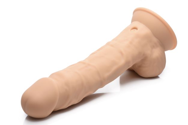 Fleshstixxx 8in Vibrating Dildo W/ Balls Medium