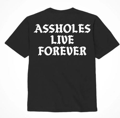 Assholes Live Forever Black & White - Small