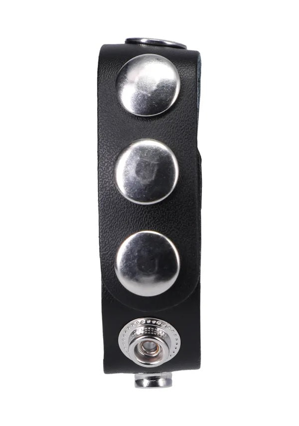 Rock Solid Leather 5 Snap Black