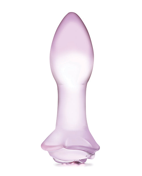 Glas 5 Rosebud Glass Butt Plug 