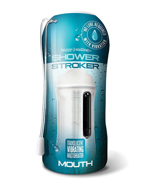 Happy Ending Vibrating Shower Stroker Mouth