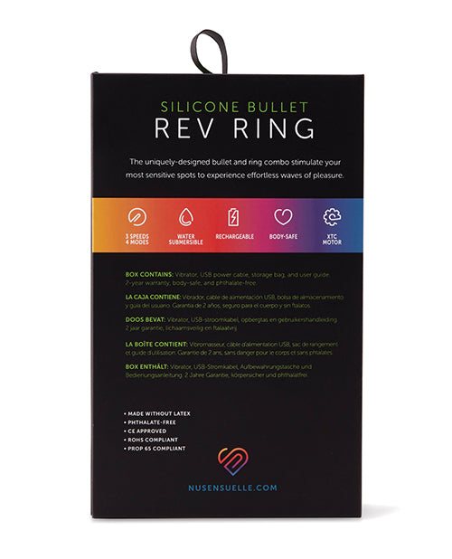 Sensuelle Silicone Bull Ring Black