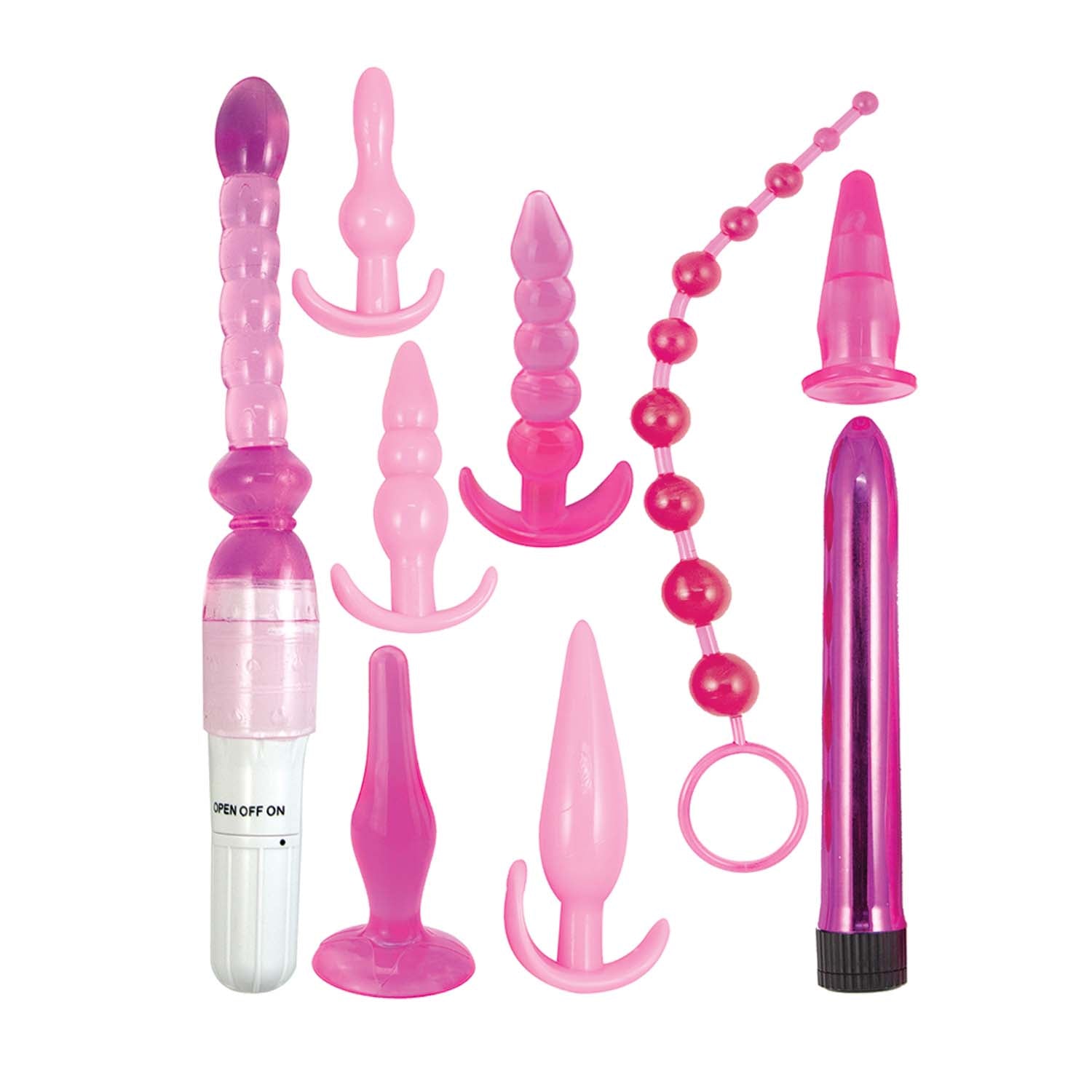 Pink Elite Collection Supreme Anal Play Kit - Pink