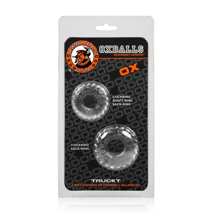 Truckt 2pc Cockring Set Clear
