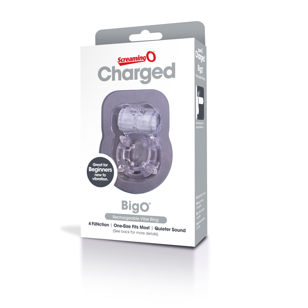Screaming O Charged Big O Clear Cock Ring