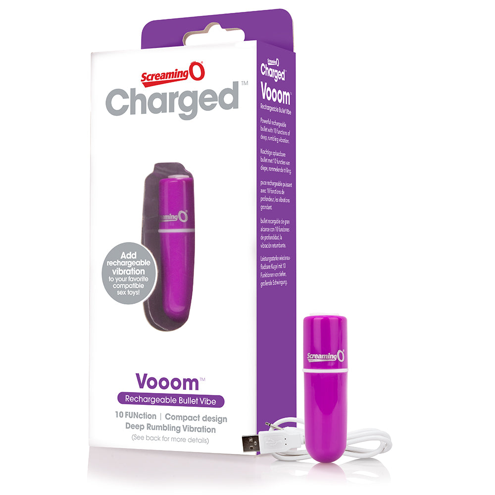 Screaming O Charged Vooom Rechargeable Bullet Vibe Purple