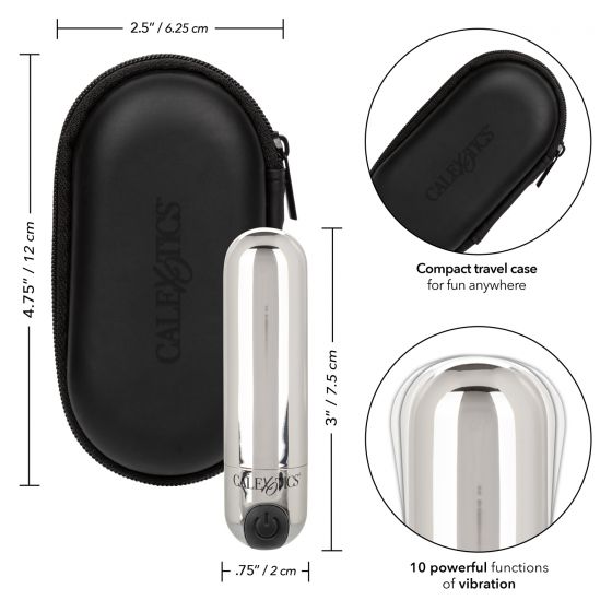 Rechargeable Hideaway Bullet Silver