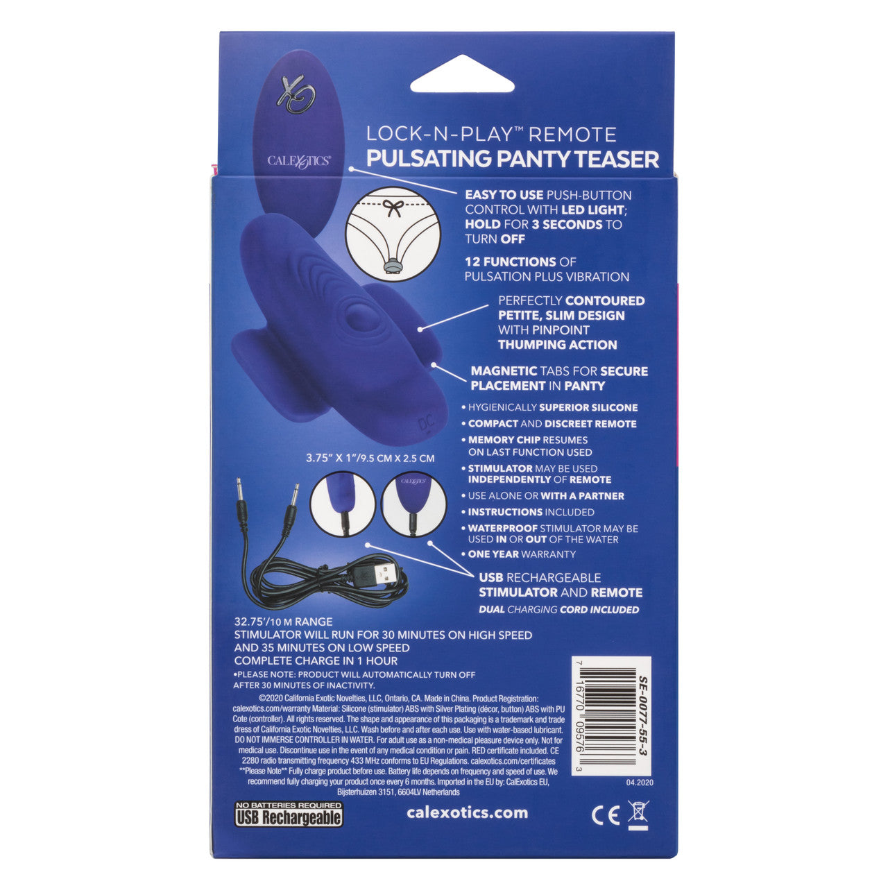 Lock-n-play Remote Pulsating Panty Teaser