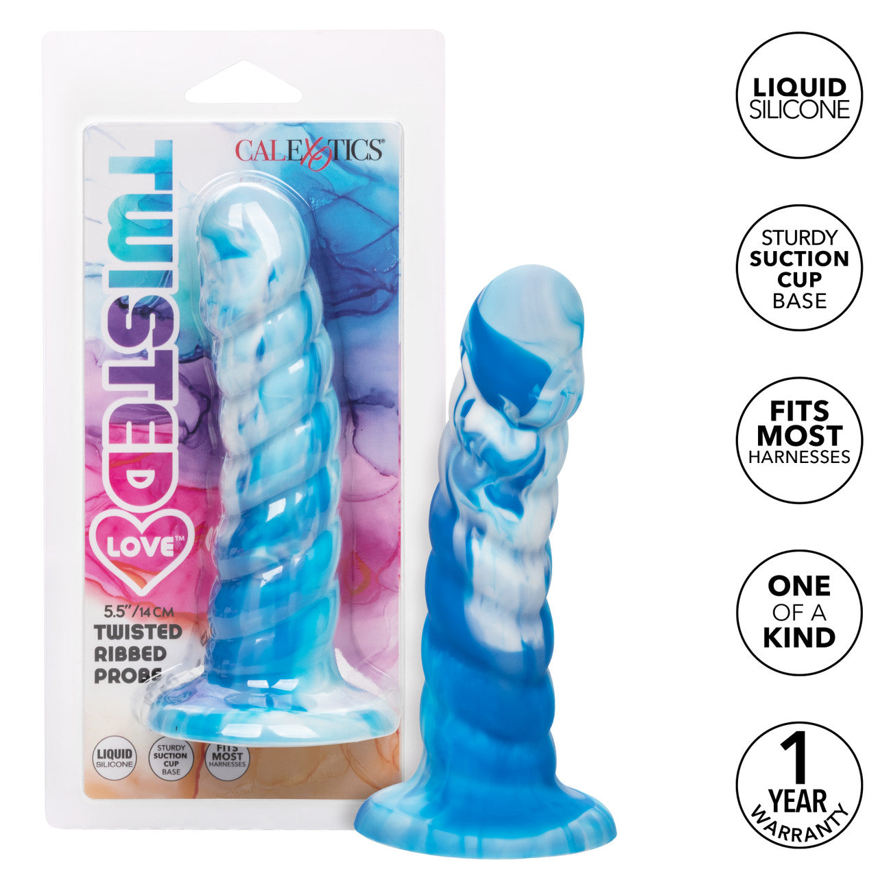 Twisted Love Twisted Ribbed Probe Blue