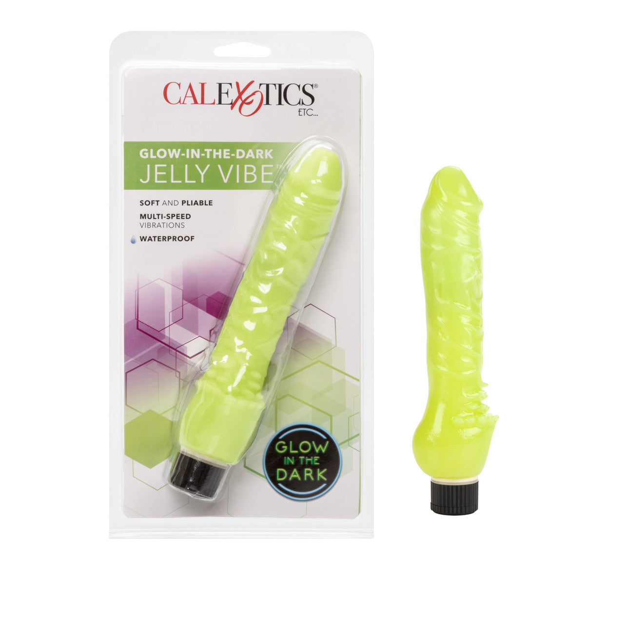 Glow In The Dark Jelly Penis Green