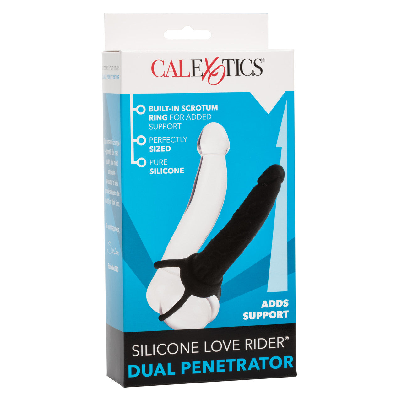 Love Riders Dual Penetrator Black Silicone