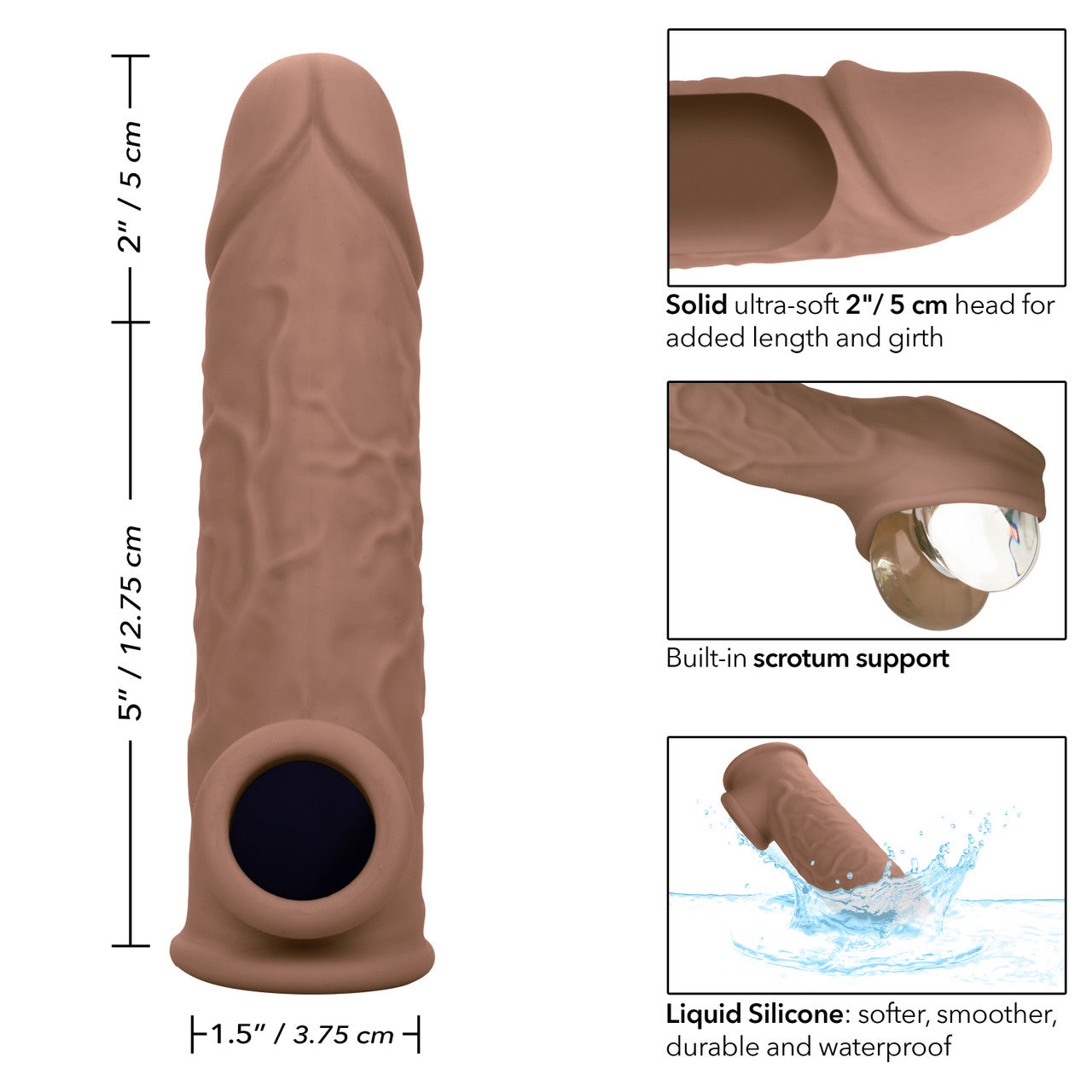 Performance Maxx Life-like Extension 7in Brown