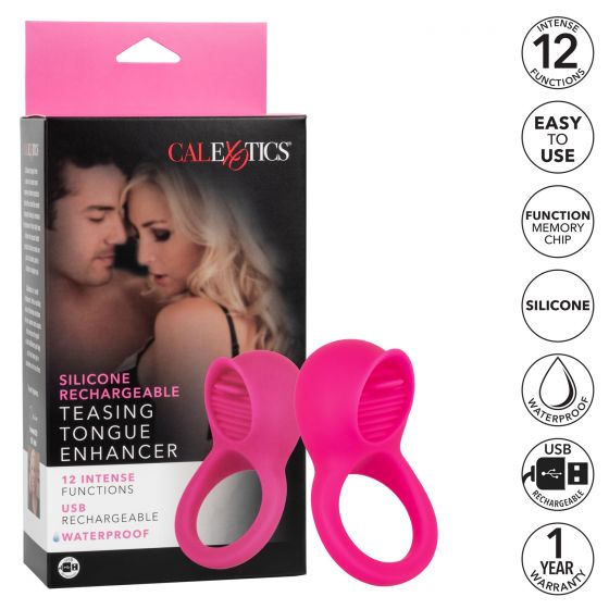 Silicone Rechargeable Teasing Tongue Enhancer