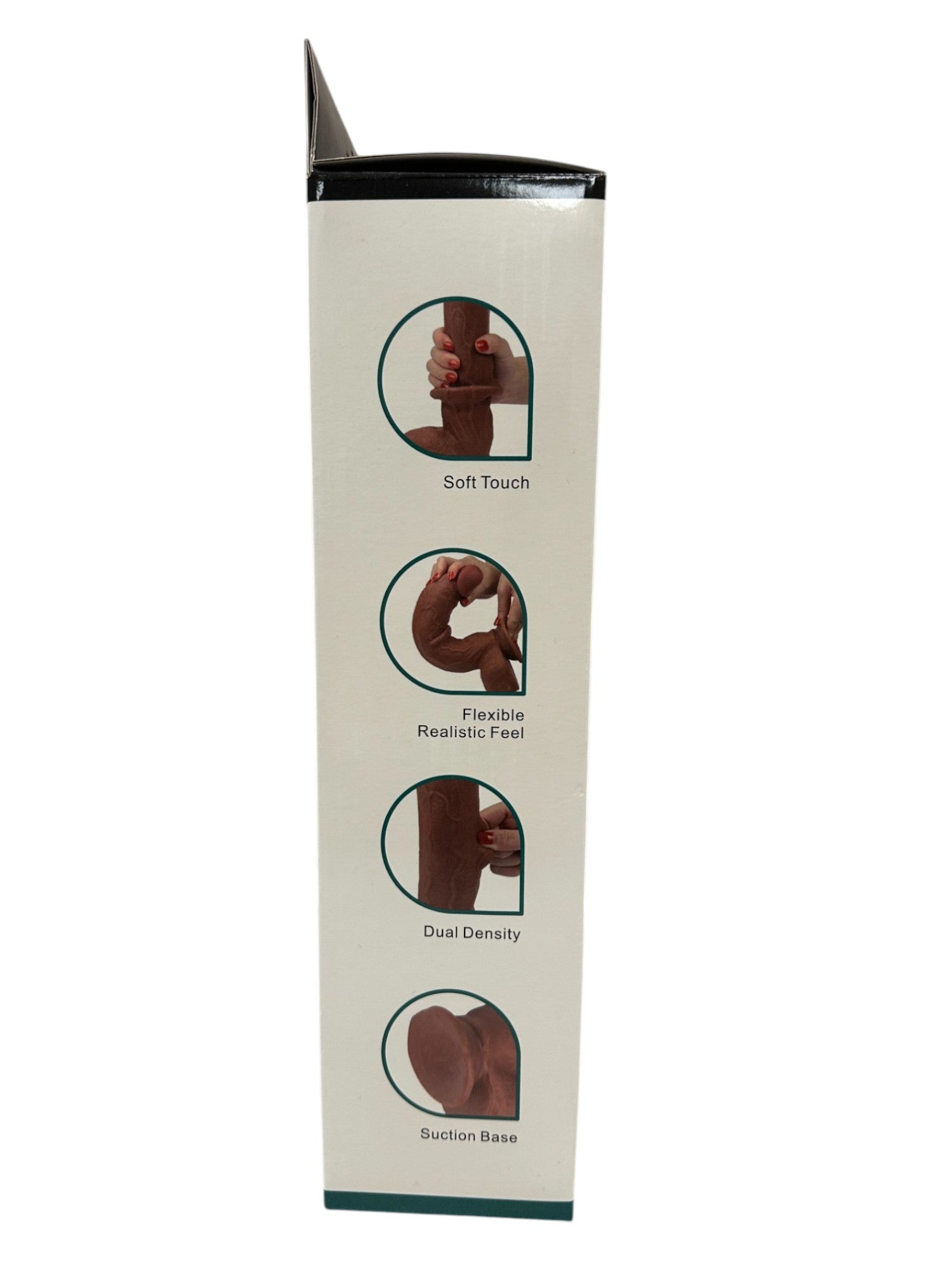 Shibari Get Lucky 12 Dual Layer Dong Light Brown 