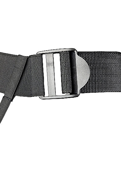 Ouch! Twisted Hollow Strap-on 8in Gunmetal