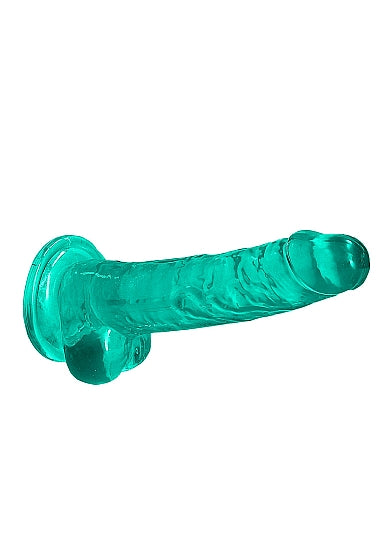 Realrock 7in Realistic Dildo W/ Balls Turquoise