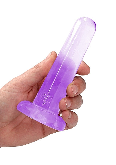 Realrock Non Realistic Dildo W Suction Cup 5.3in Purple