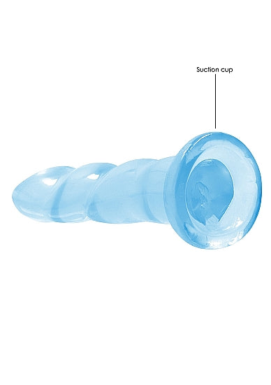 Realrock Non Realistic Dildo W Suction Cup 7in Blue