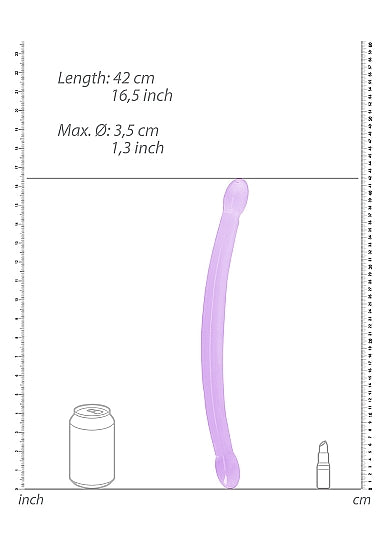 Realrock Non Realistic Double Dong 17in Purple