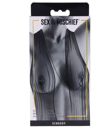 Ex's & Oh's Body Jewelry W/ Nipple Ties