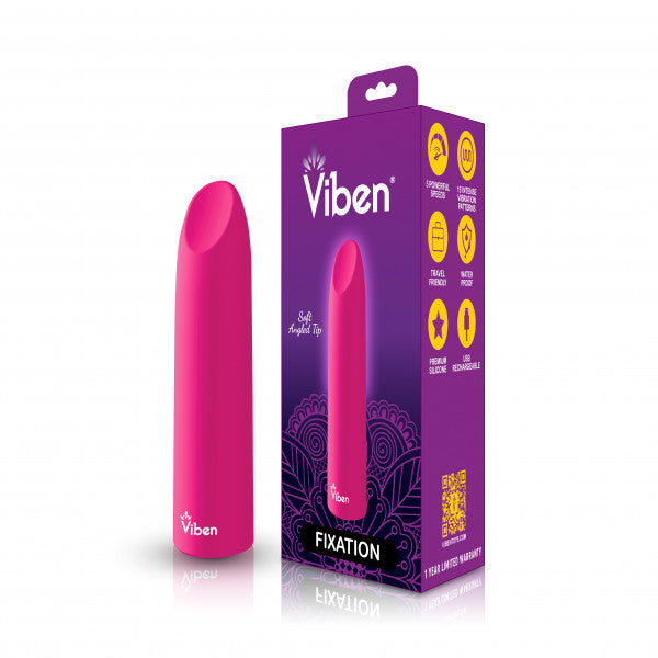 Fixation Hot Pink Powerful Lipstick Bullet Vibe