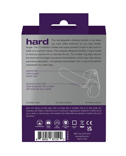 Hard Rechargeable C Ring Purple