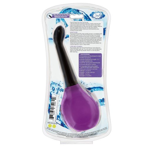 Cloud 9 Fresh + Deluxe Anal Soft Tip Enema Douche 11.8 Oz W/ Ez Squeeze Bulb