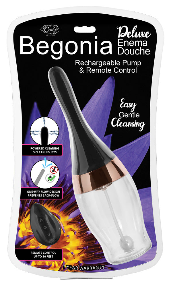 Cloud 9 Health & Wellness Deluxe Enema Douche W/ Rechargeable Sprinkler Pump &