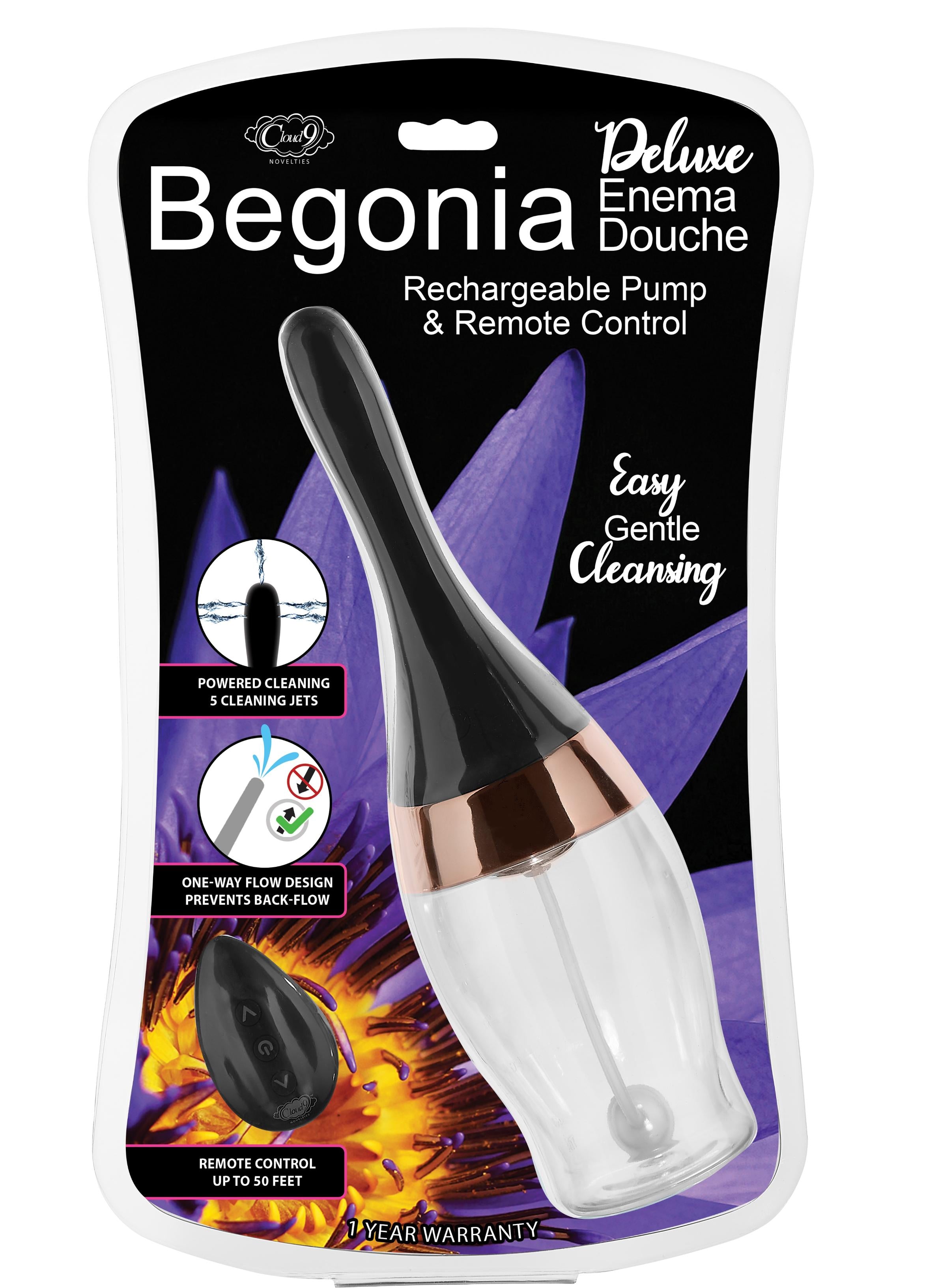 Cloud 9 Health & Wellness Deluxe Enema Douche W/ Rechargeable Sprinkler Pump &