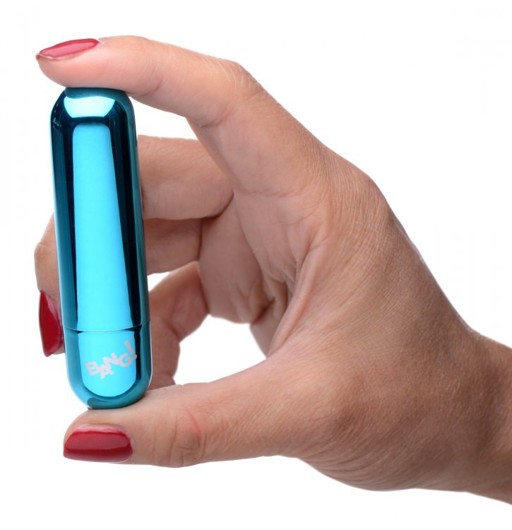 Bang! 10x Vibrating Metallic Bullet Blue
