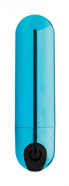 Bang! 10x Vibrating Metallic Bullet Blue