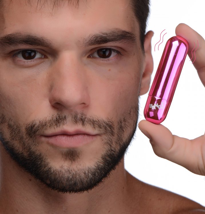 Bang! 10x Vibrating Metallic Bullet Pink