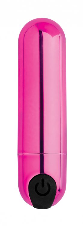 Bang! 10x Vibrating Metallic Bullet Pink