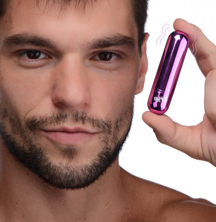 Bang! 10x Vibrating Metallic Bullet Purple