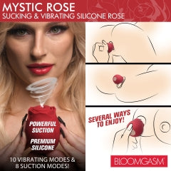 Bloomgasm Mystic Rose Sucking & Vibrating Silicone Rose