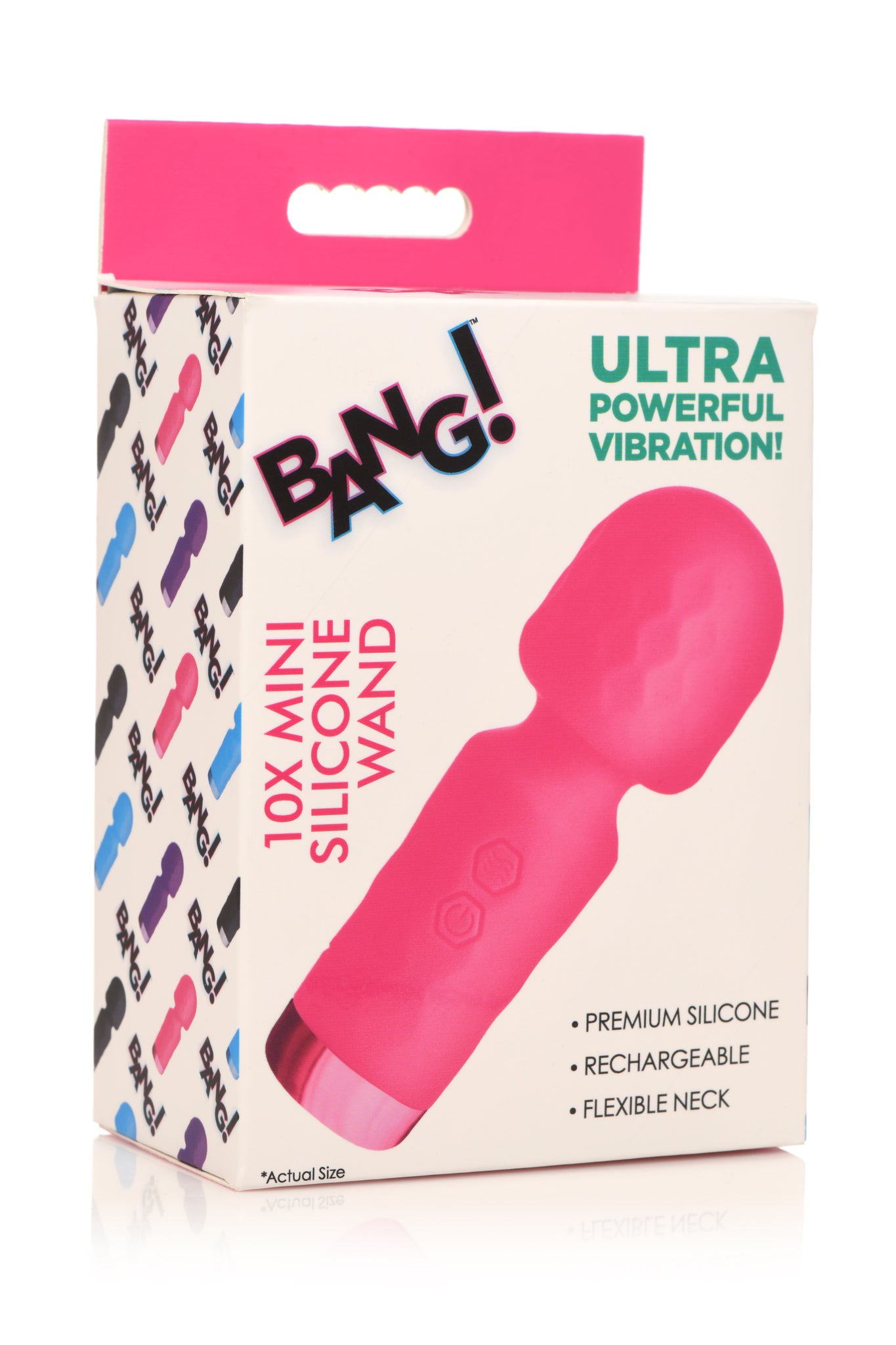 Bang! 10x Mini Silicone Wand Pink